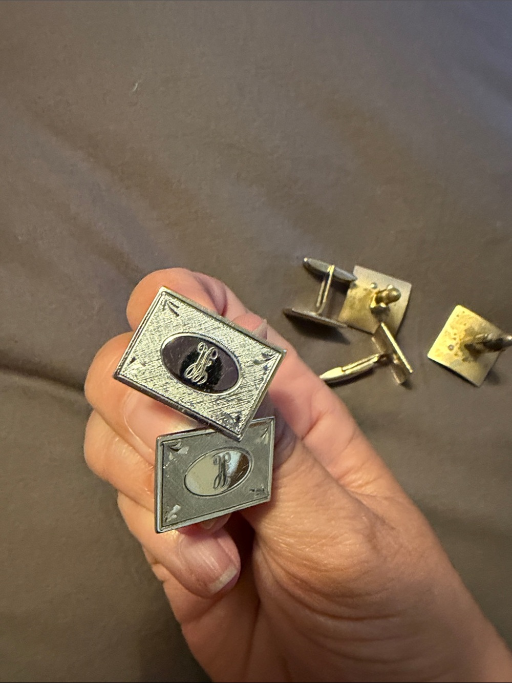 Lot of 3 Pair Assorted‎ Vintage Cuff Links